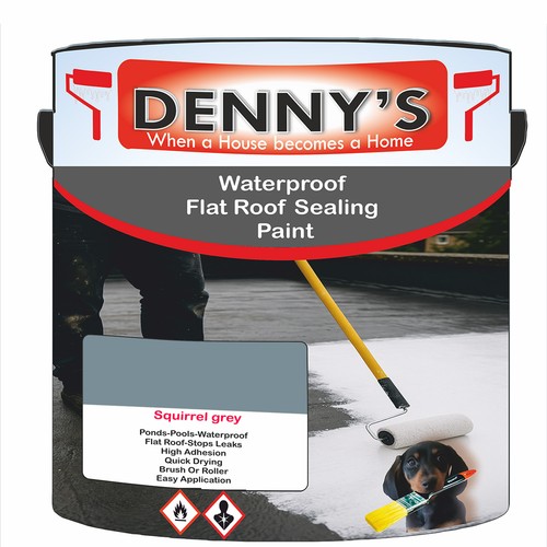 Waterproof rubber paint flat - rubber,