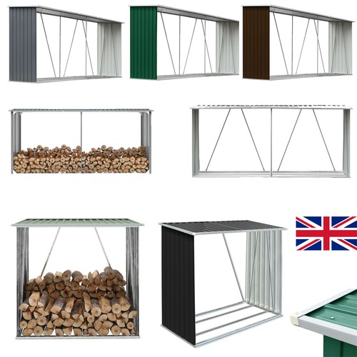 Log store shed garden - store,