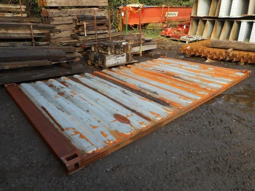 Used steel container roof - steel,