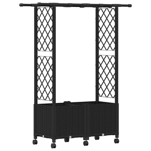 Raised bed with trellis - bed, and