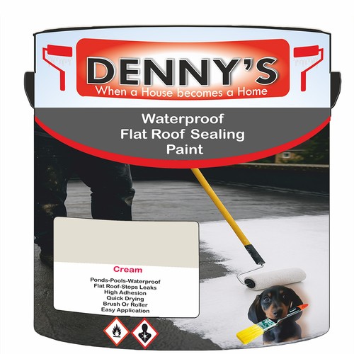 Waterproof roof paint pond - roof,